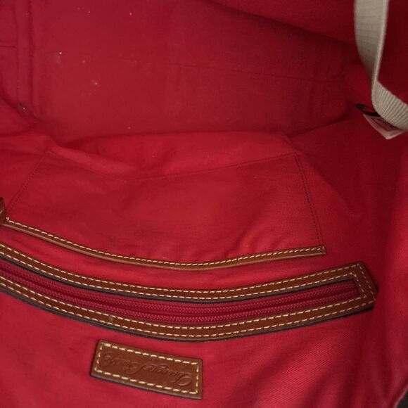 DOONEY & BOURKE Large Blue Nylon Leather Convertible Tote Satchel 90s Re… - Picture 12 of 13